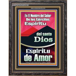 Santo El Espíritu del Amor   Marco de madera del arte de las escrituras   (GWSPAFAVOUR10181)   "33x45"