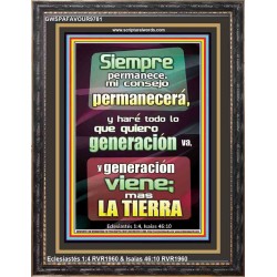 generación en generación tu palabra permanece en los cielos   Versículos de la Biblia Arte de la pared   (GWSPAFAVOUR9781)   "33x45"