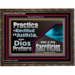 Practica la Rectitud y la Justicia   Retrato de las Escrituras   (GWSPAGLORIOUS10884)   
