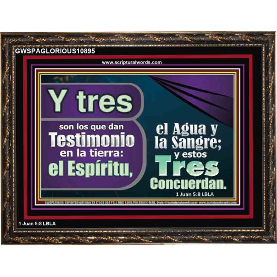 Tres Testigos en la tierra el Espíritu, el Agua y la Sangre   Arte Religioso   (GWSPAGLORIOUS10895)   