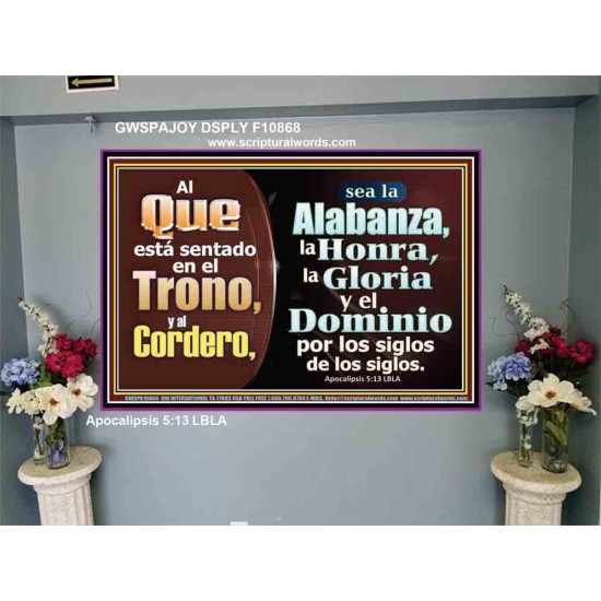 Alabanza, Honor, Gloria y Dominio Al Cordero de Dios   pinturas cristianas   (GWSPAJOY10868)   