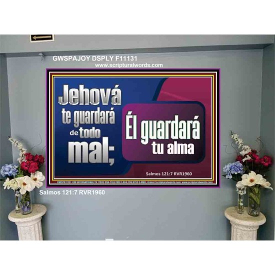 Jehová te guardará de todo mal   Láminas artísticas Versículo de la Biblia   (GWSPAJOY11131)   