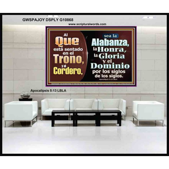 Alabanza, Honor, Gloria y Dominio Al Cordero de Dios   pinturas cristianas   (GWSPAJOY10868)   