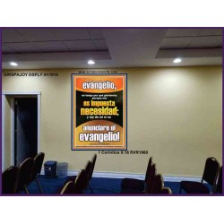 anuncio el evangelio   Póster de arte de pared   (GWSPAJOY11014)   "37x49"
