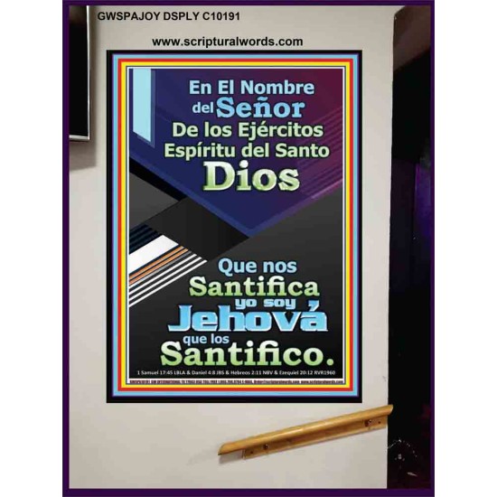 Santo El Santificador   Cartel cristiano contemporáneo   (GWSPAJOY10191)   