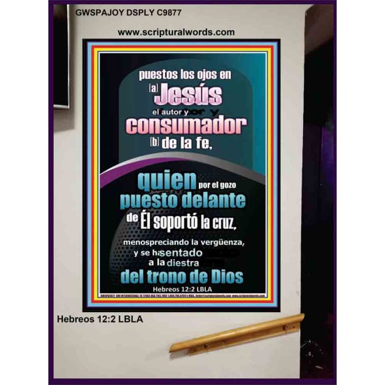 puestos los ojos en[a] Jesús   Arte Bíblico   (GWSPAJOY9877)   