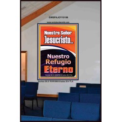 JesuCristo Nuestro Refugio Eterno   marco de arte cristiano contemporáneo   (GWSPAJOY10156)   "37x49"