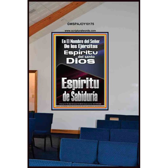 Santo El Espíritu de Sabiduría   Versículos de la Biblia Arte de la pared   (GWSPAJOY10175)   