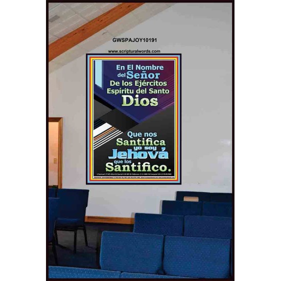 Santo El Santificador   Cartel cristiano contemporáneo   (GWSPAJOY10191)   