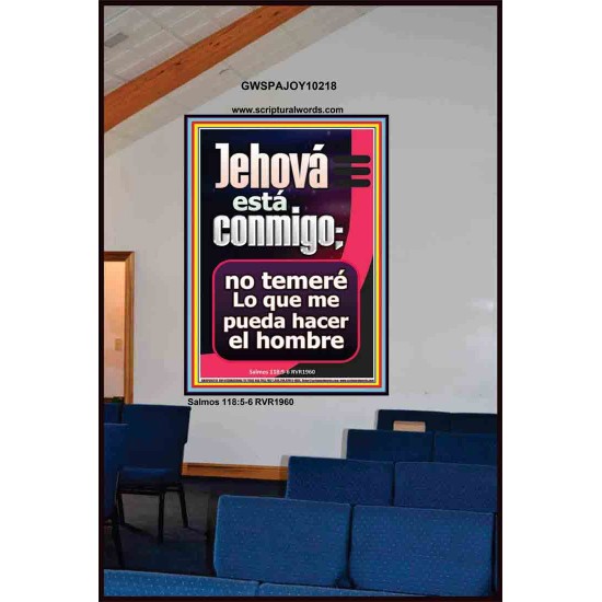 Jehová está conmigo    Arte de las Escrituras   (GWSPAJOY10218)   