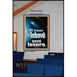 el temor de Jehová será  Tesoro   Marco Decoración bíblica   (GWSPAJOY9705)   