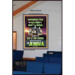 pero yo y mi casa serviremos a Jehová   Arte de las Escrituras   (GWSPAJOY9736)   