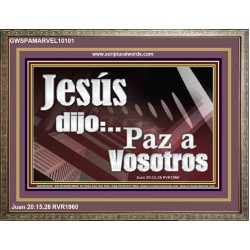 Paz a Vosotros   Versículo inspirador de la Biblia enmarcado   (GWSPAMARVEL10101)   