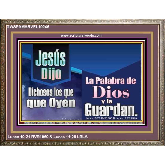 La Palabra de Dios es Preciosa   Versículo de la Biblia enmarcado en línea   (GWSPAMARVEL10246)   