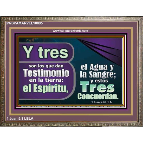 Tres Testigos en la tierra el Espíritu, el Agua y la Sangre   Arte Religioso   (GWSPAMARVEL10895)   