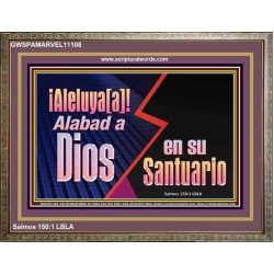 ¡Aleluya[a]! Alabad a Dios en su Santuario   Arte Bíblico   (GWSPAMARVEL11108)   