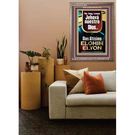 Dios Altísimo ELOHIM ELYON    Decoración de la pared de la sala de estar enmarcada   (GWSPAMARVEL9835)   