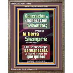 Generación va, y generación viene   Marco Decoración bíblica   (GWSPAMARVEL10091)   