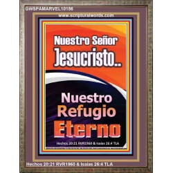 JesuCristo Nuestro Refugio Eterno   marco de arte cristiano contemporáneo   (GWSPAMARVEL10156)   