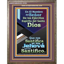 Santo El Santificador   Cartel cristiano contemporáneo   (GWSPAMARVEL10191)   