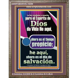 el Espritu de Dios da Vida   Versculo de la Biblia imprimible para enmarcar   (GWSPAMARVEL10259)   "36x31"