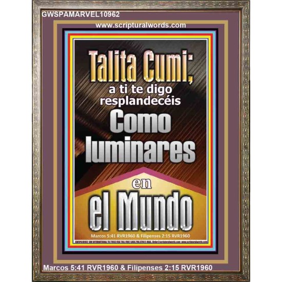 Talitha Cumi brilla como luces en el mundo   Versculos de la Biblia   (GWSPAMARVEL10962)   
