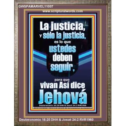 La justicia, y slo la justicia   Arte mural cristiano contemporneo   (GWSPAMARVEL11007)   "36x31"