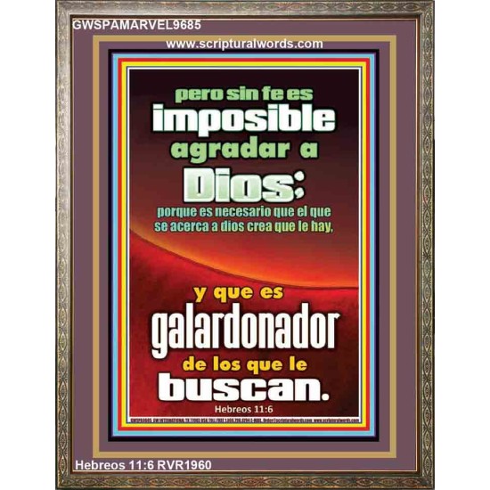 Pero sin fe es imposible agradar a Dios   Versículos de la Biblia Marcos en línea   (GWSPAMARVEL9685)   