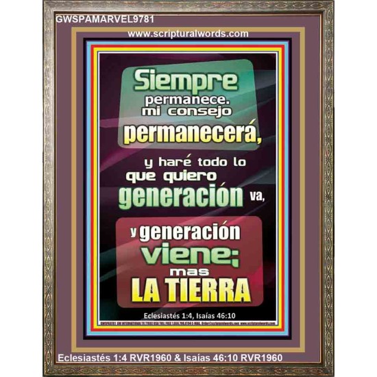 generación en generación tu palabra permanece en los cielos   Versículos de la Biblia Arte de la pared   (GWSPAMARVEL9781)   