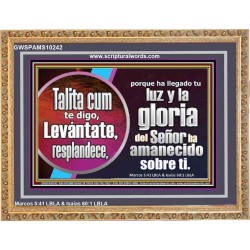 Talita Cumi levántate y brilla   Arte de pared bíblico de marco grande   (GWSPAMS10242)   "34X28"