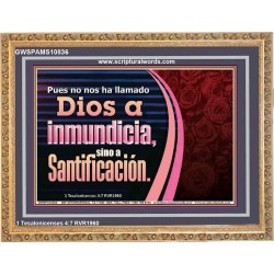 Ser santificado   Letreros enmarcados en madera de las Escrituras   (GWSPAMS10836)   