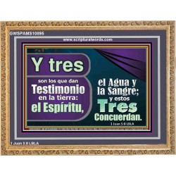 Tres Testigos en la tierra el Espíritu, el Agua y la Sangre   Arte Religioso   (GWSPAMS10895)   "34X28"