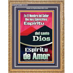 Santo El Espíritu del Amor   Marco de madera del arte de las escrituras   (GWSPAMS10181)   "28x34"