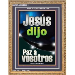 Jesús dijo Paz a vosotros   Versículos de la Biblia Marco Láminas artísticas   (GWSPAMS10821)   "28x34"