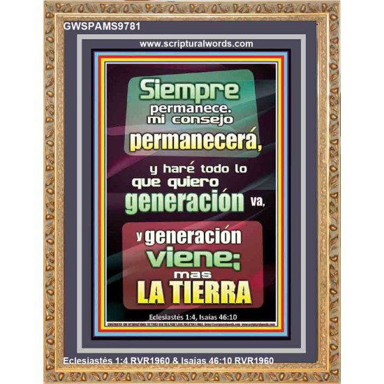 generación en generación tu palabra permanece en los cielos   Versículos de la Biblia Arte de la pared   (GWSPAMS9781)   