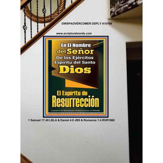 Espíritu de Resurrección   Decoración de pared interior enmarcada   (GWSPAOVERCOMER10199)   