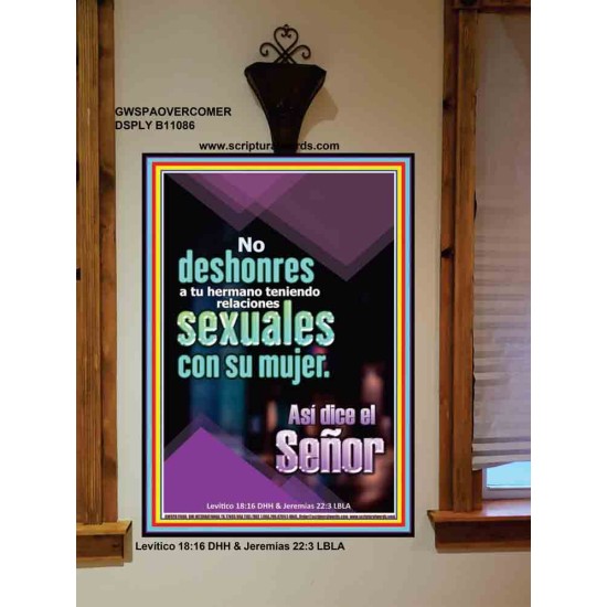 pecado muy grave tener relaciones sexuales con la mujer de tu hermano   pinturas cristianas   (GWSPAOVERCOMER11086)   