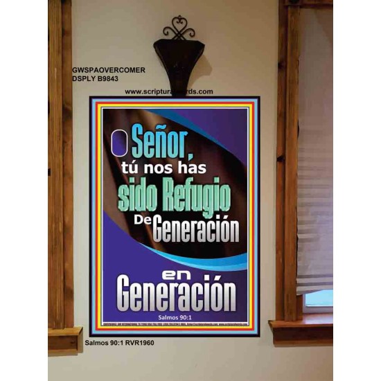 Generación en Generación   Decoración de pared de vestíbulo de entrada comercial enmarcada   (GWSPAOVERCOMER9843)   