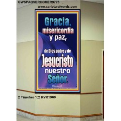 Gracia, misericordia y paz de Dios   Marco de Arte Religioso   (GWSPAOVERCOMER9775)   