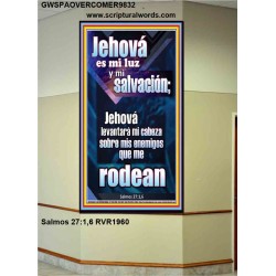 Jehová es mi luz y mi salvación   Arte mural cristiano contemporáneo   (GWSPAOVERCOMER9832)   