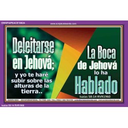 Deleitarse en Jehová   Marco de versículos de la Biblia   (GWSPAPEACE10824)   