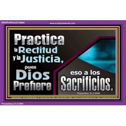 Practica la Rectitud y la Justicia   Retrato de las Escrituras   (GWSPAPEACE10884)   