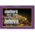 confiará en el nombre de Jehová.   Cartel cristiano contemporáneo   (GWSPAPEACE11165)   "14X12"