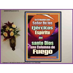 Santo La Columna de Fuego   Arte Bíblico   (GWSPAPEACE10173)   "12x14"