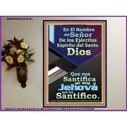 Santo El Santificador   Cartel cristiano contemporáneo   (GWSPAPEACE10191)   "12x14"