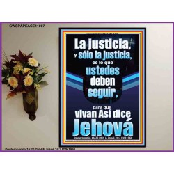La justicia, y sólo la justicia   Arte mural cristiano contemporáneo   (GWSPAPEACE11007)   