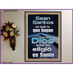 Sean Santos en todo lo que hagan   Obra cristiana   (GWSPAPEACE9873)   "12x14"
