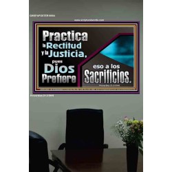 Practica la Rectitud y la Justicia   Retrato de las Escrituras   (GWSPAPOSTER10884)   