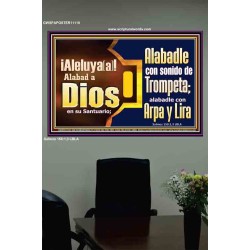Alabad a Jehová con el sonido de la Trompeta, Arpa y Lira   Versículos de la Biblia Arte de la pared   (GWSPAPOSTER11110)   