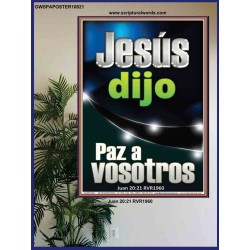 Jesús dijo Paz a vosotros   Versículos de la Biblia Marco Láminas artísticas   (GWSPAPOSTER10821)   "24x36"